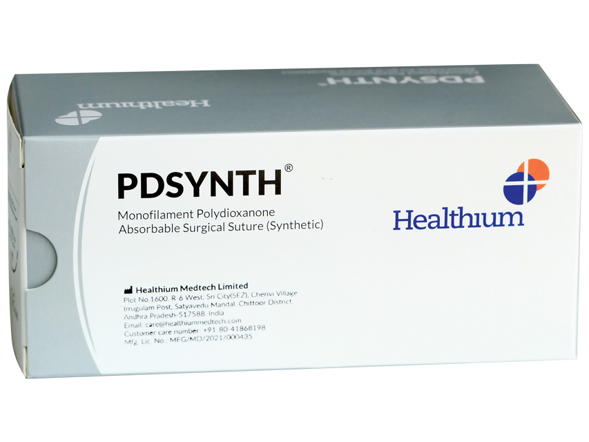 SUTURA ASS. PDSYNTH calibro 0, curva 1/2, ago 40 mm - 70 cm - viola