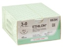 SUTURA MONOFILAMENTO ETHICON ETHILON - 3/0 ago 24 mm