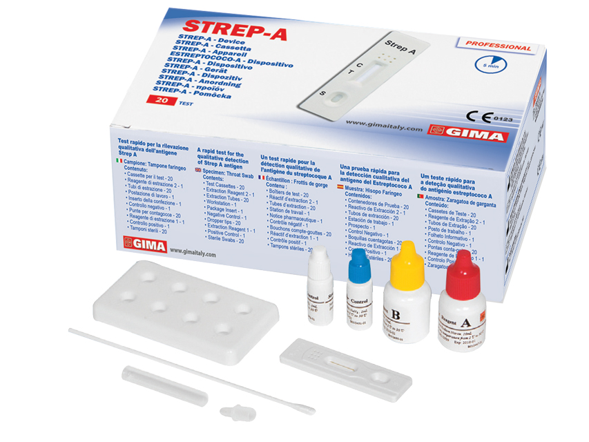 TEST STREP-A - streptococco - cassetta