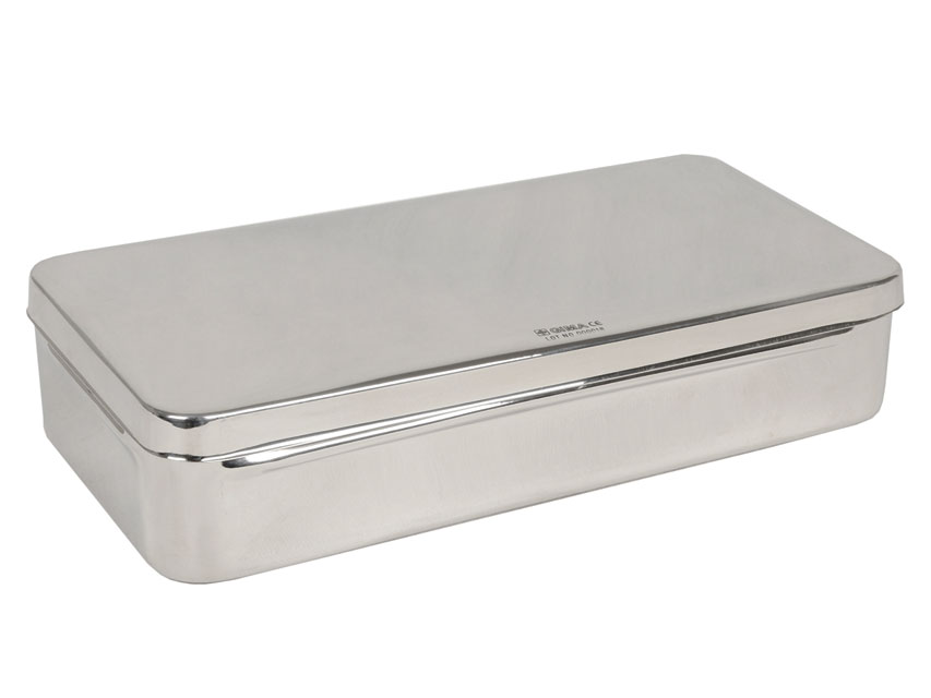 SCATOLA ACCIAIO INOX 30x15x6 cm