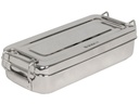 SCATOLA INOX 18x8x4cm - con manici