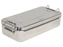 SCATOLA INOX 25x12,5x4,6cm - con manici