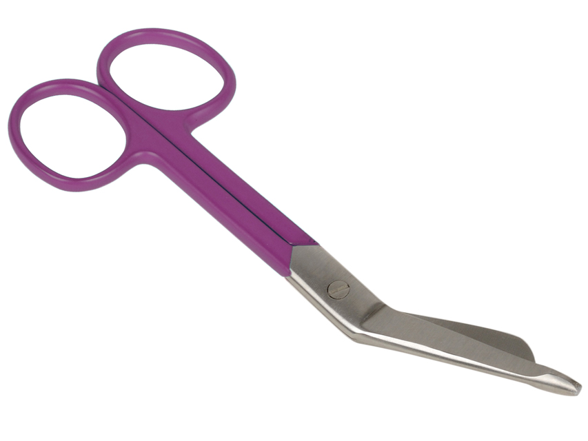 FORBICI PER BENDE - anelli viola - 14 cm