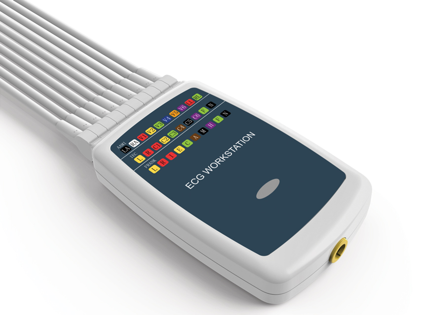 STAZIONE DI LAVORO ECG WIRELESS CONTEC 8000 - 12 canali