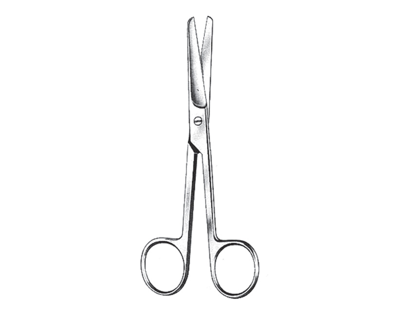 FORBICI RETTE - punte smusse - 11,5 cm