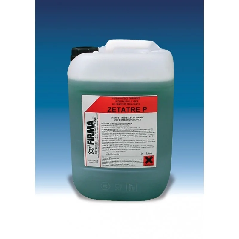 Zetatre P disinfettante 7,5% profumato per superfici dure (tanica 10 lt)