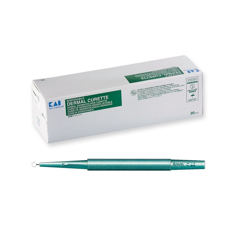 Curette dermatologiche KAI diametro 4 mm monouso sterili