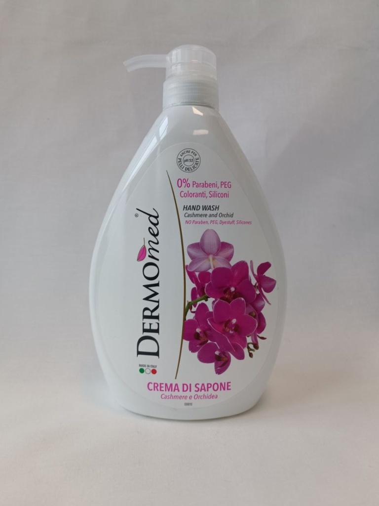 Sapone  liquido Dermomed prof.cashmere e orchidea1000ml con dispenser