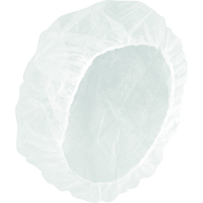 Cuffia rotonda areata bianca 21"