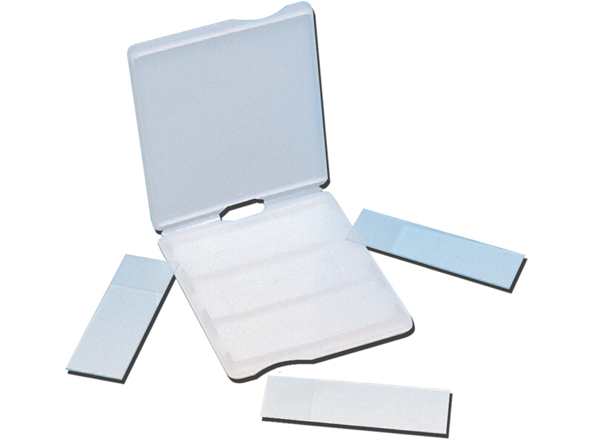 Scatola porta vetrini a tre posti