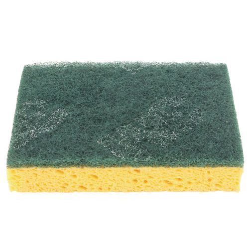 Spugna abrasiva giallo verde 9,5x6,5x2,5cm