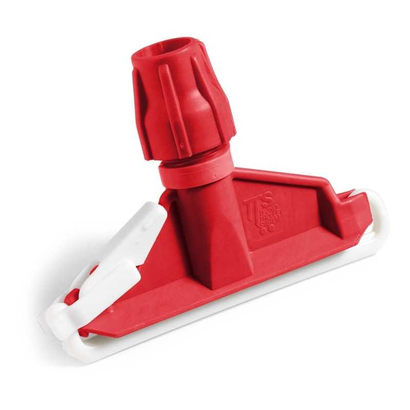 Pinza per mop in plastica rossa