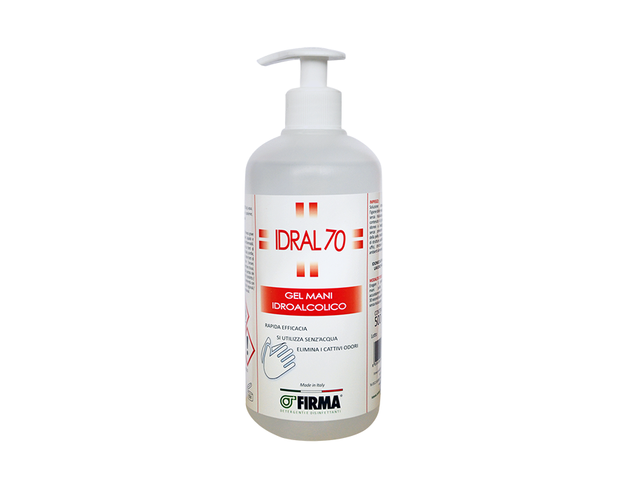 Idral 70 500ml - Soluzione idroalcolica gel per l’igiene delle mani