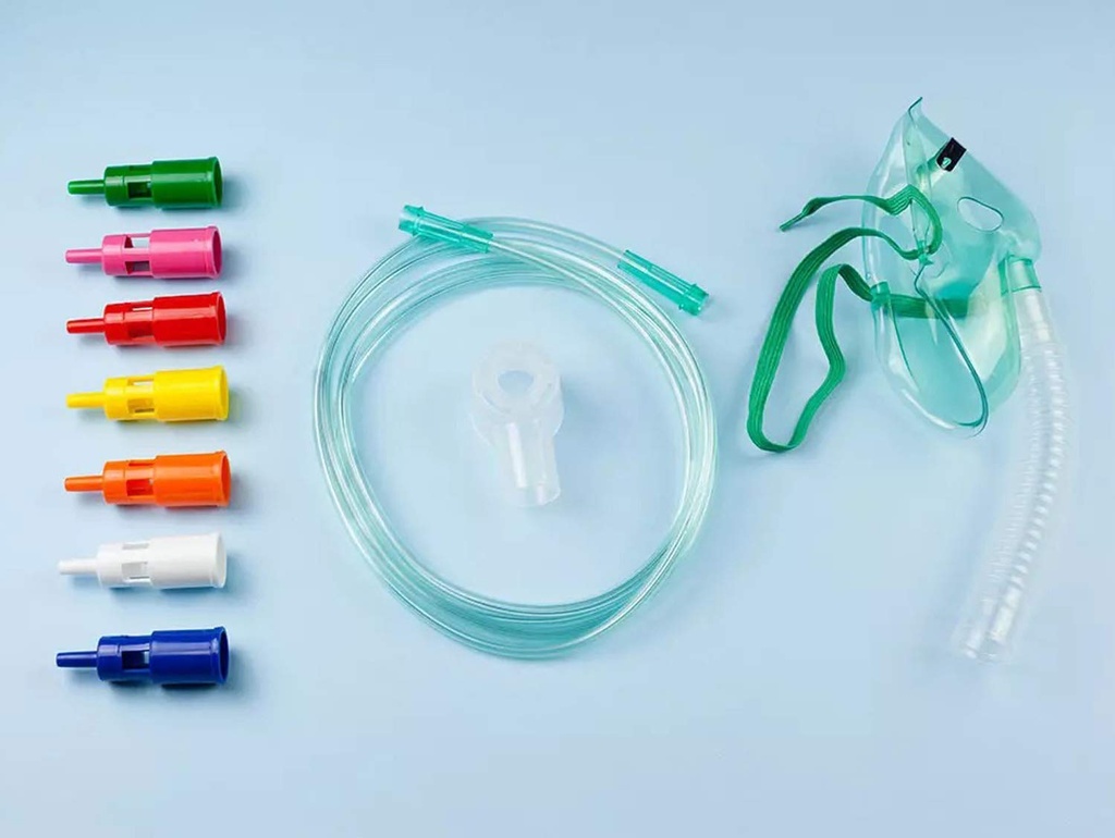 Maschera per ossigenoterapia percentuale variabile adulti Venturi
