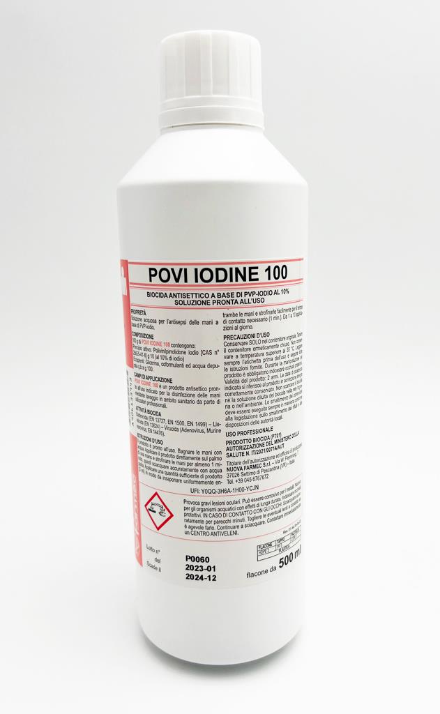 Povi Iodine 100 per la disinfezione della cute 500 ml
