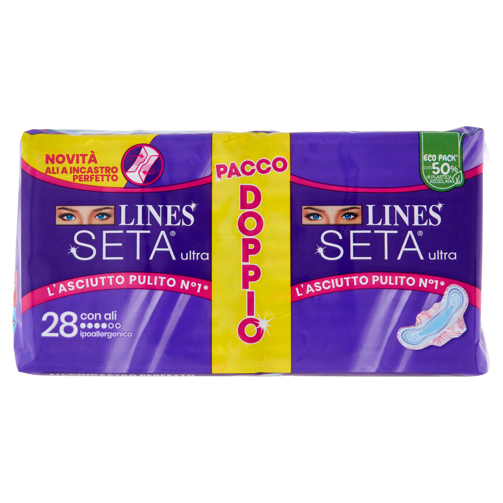 Assorbenti Lines Seta Ultra con ali conf.28pz