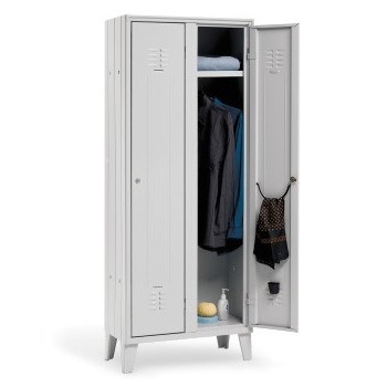 Armadio spogliatoio a due ante e due posti