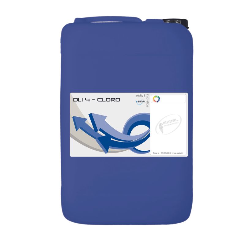 Sbiancante cloro x sistemi dosaggio DLI 4 (tanica 25kg)