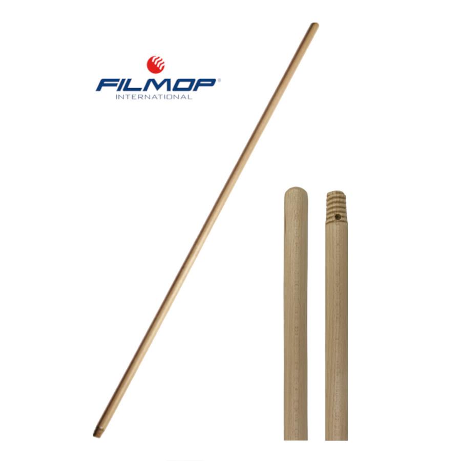 Manico legno con vite e foro cm.150