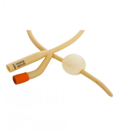 Catetere foley in lattice siliconato a 2 vie 41 cm ch 18 palloncino 5/15 ml