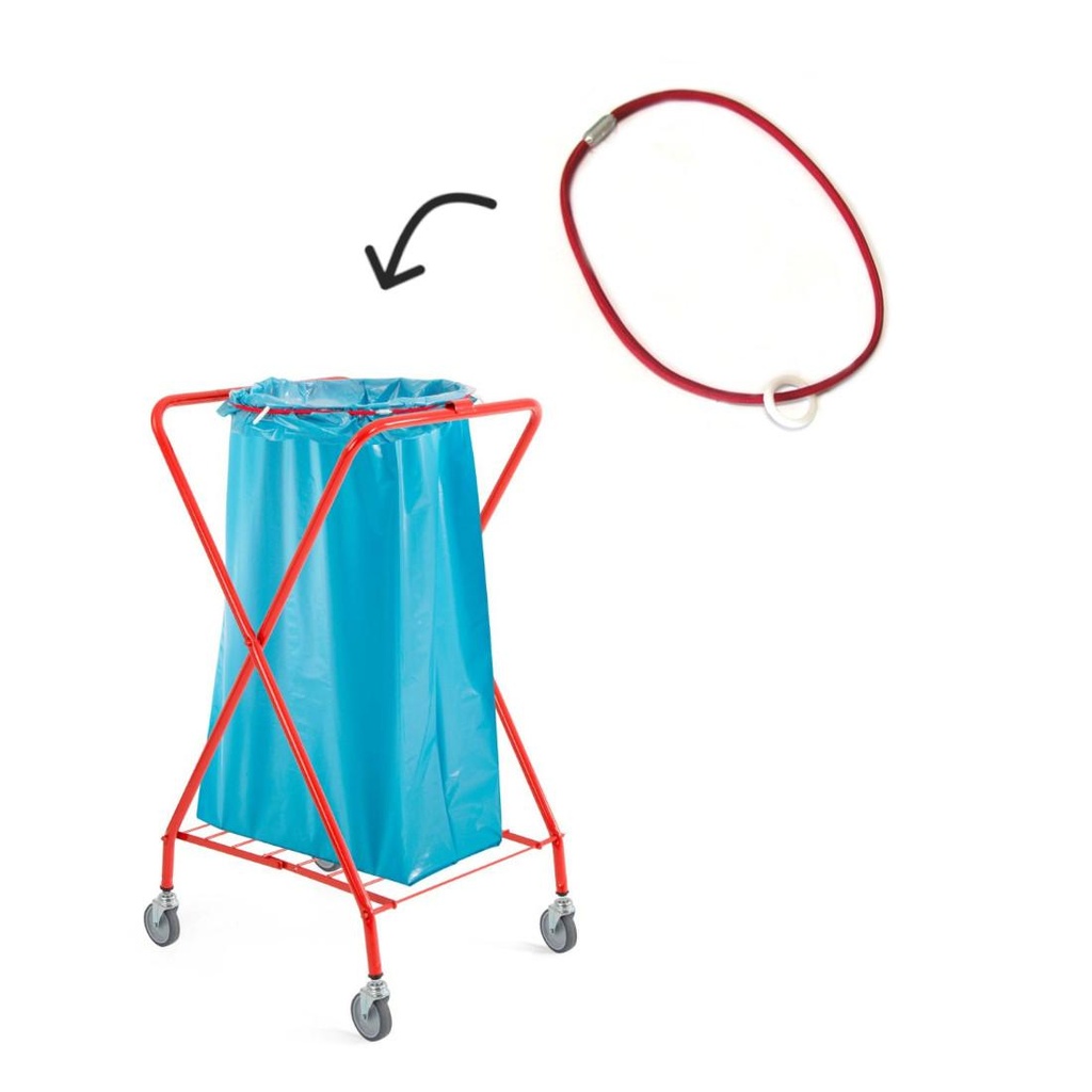Elastico fermasacco rosso