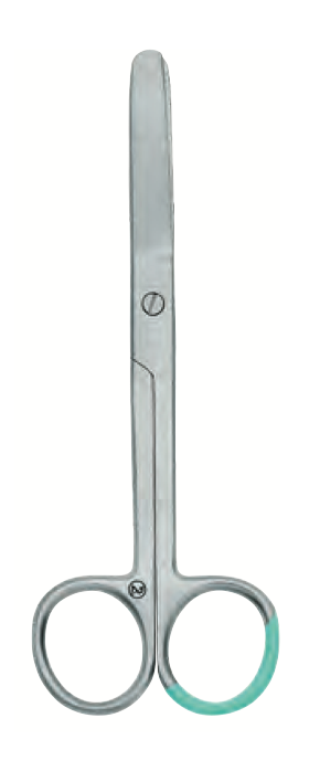 Forbici chirurgiche rette punte smussi 14,5 cm monouso sterili