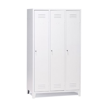 Armadio spogliatoio tre ante e tre posti medio - 33 cm