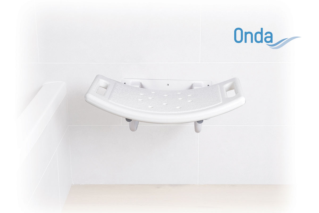 Sedile doccia ribaltabile da parete portata 100 kg