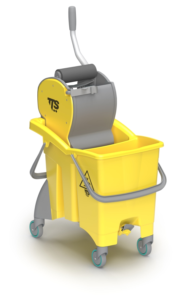 Carrello Action Pro Dry doppia vasca e strizzatore rullo Dry