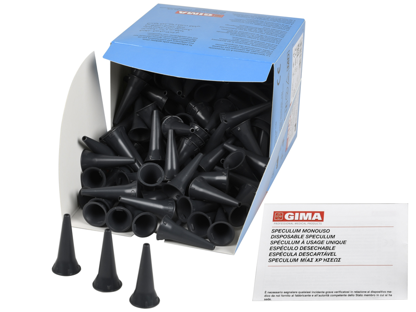 Mini speculum auricolare monouso 2,5 mm nero