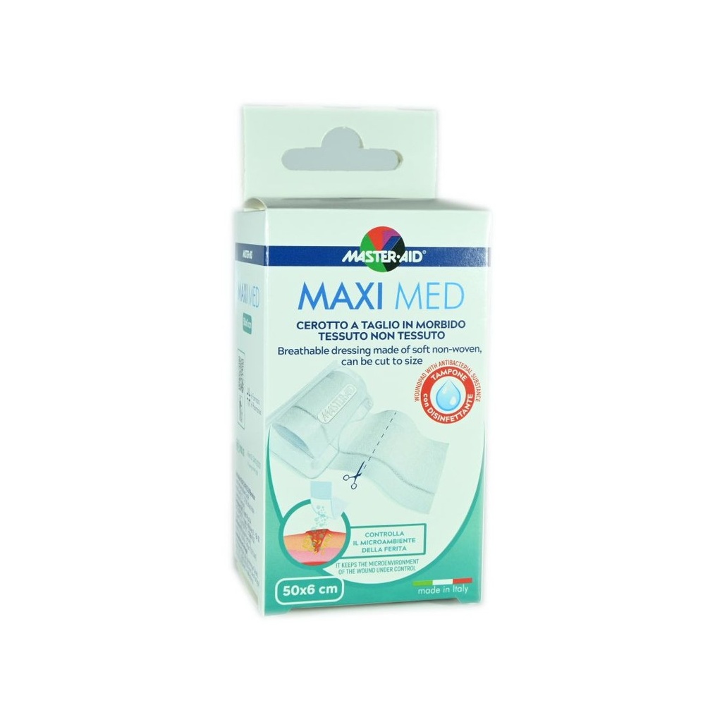 Cerotto a taglio Maxi Med con garza centrale mt 5 x 6 cm