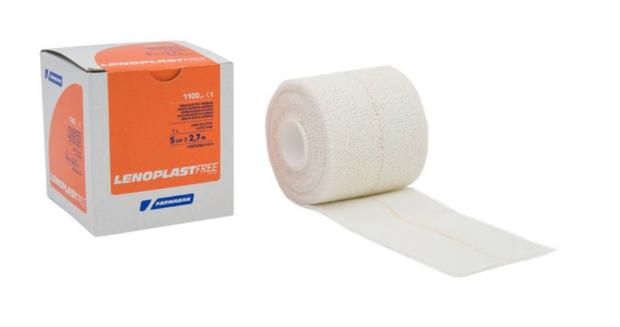 Benda compressiva adesiva 5 cm x 2,7 mt lenoplast