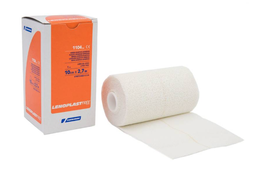 Benda compressiva adesiva 10 cm x 2,7 mt lenoplast