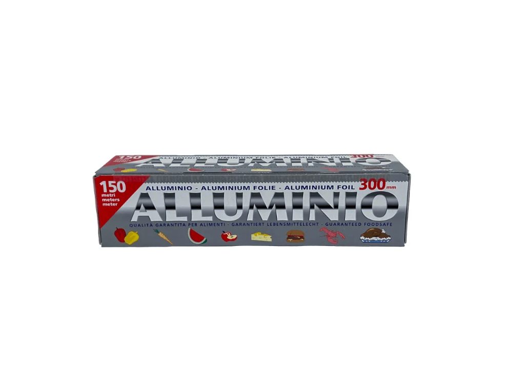 Alluminio per alimenti 150mt h.300 mm HQ astucciato