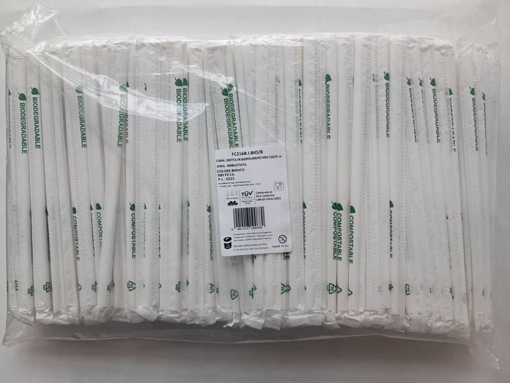 Cannucce imbustate singolarmente (conf. 500pz)