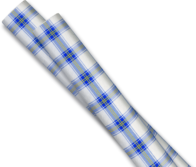 Tovaglia idro politenata decorata scozzese blu 1 x 1 mt cartene sopra
