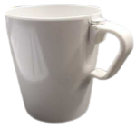 Tazza colazione in melamina mug bianca
