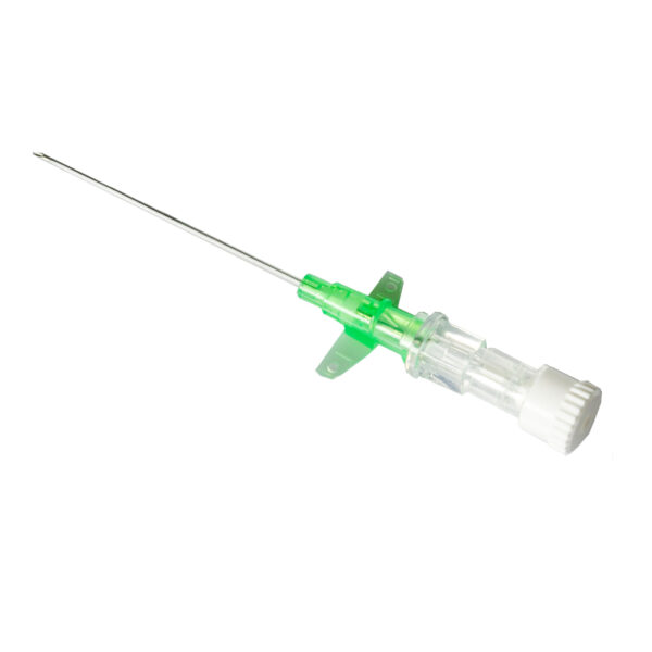 Ago a cannula 1 via con alette g18 verde x 32mm c/disp.di sicurezza