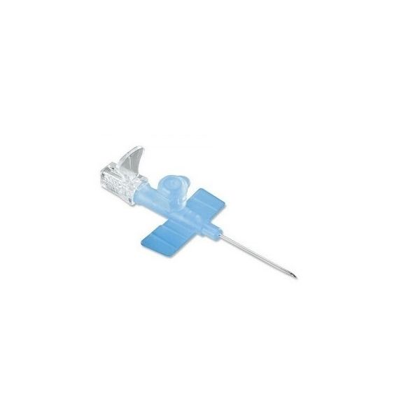 Ago a cannula 1 via g22 con alette 25 mm azzurro