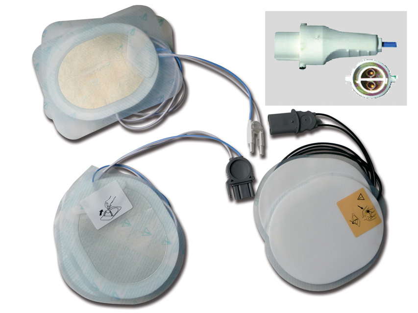 PLACCHE COMPATIBILI per defib. AgilentH.P., Laerdal vedere anche 55022