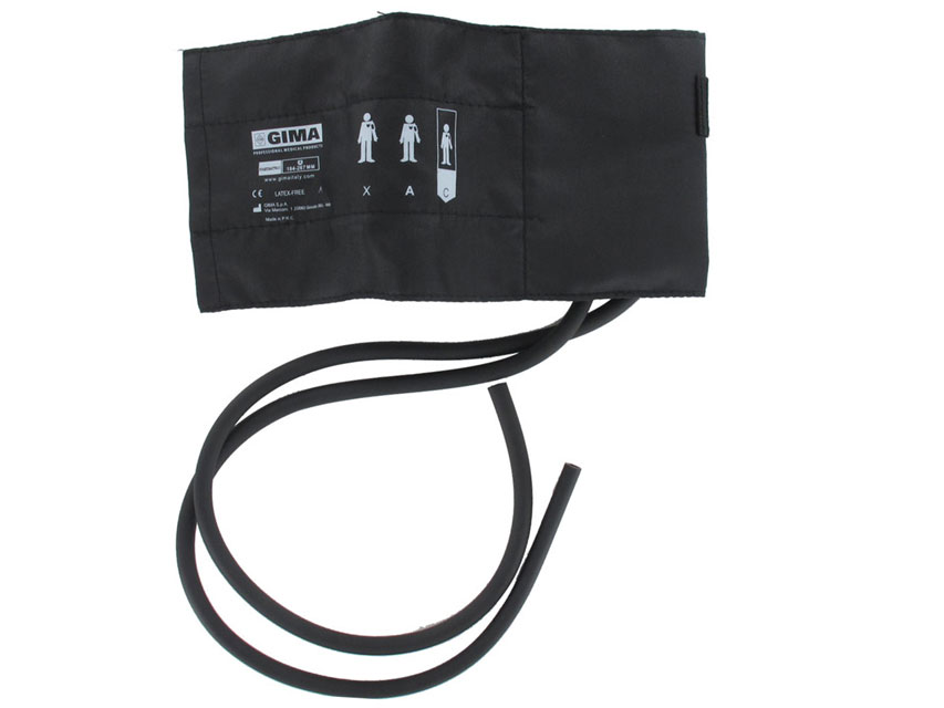 BRACCIALE PEDIATRICO + POLMONE 2 TUBI 35x11 cm nylon nero