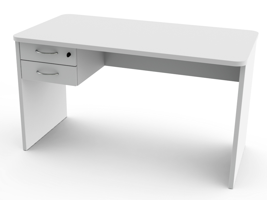 SCRIVANIA 120x70x h73 cm  con 2 cassetti e lati
