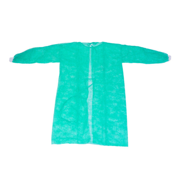 Camice visitatore verde IsoGown con polsini in maglina taglia L