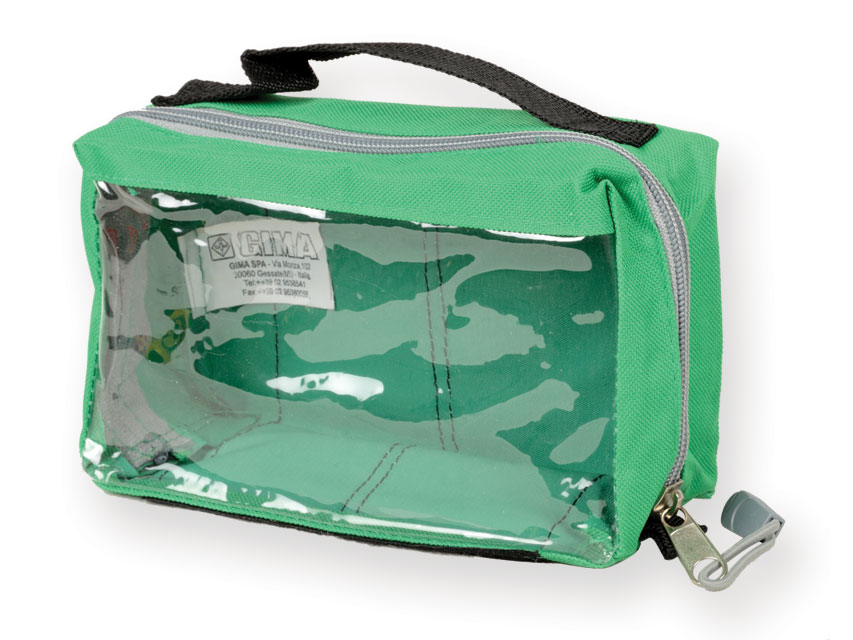 BORSETTA E1  rettangolare con finestra  verde