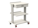 CARRELLO SMART  2 ripiani 50x42 cm + base + cassetto