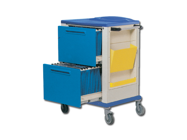 CARRELLO PORTACARTELLE  2 grandi cassetti