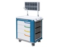 CARRELLO MEDICAZIONE standard  bianco/blu