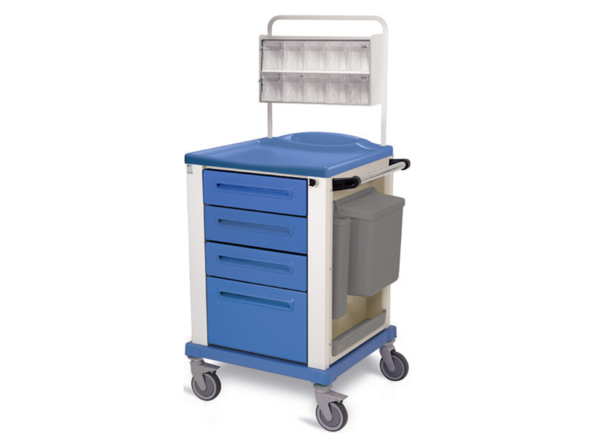 CARRELLO MEDICAZIONE  piccolo  blu