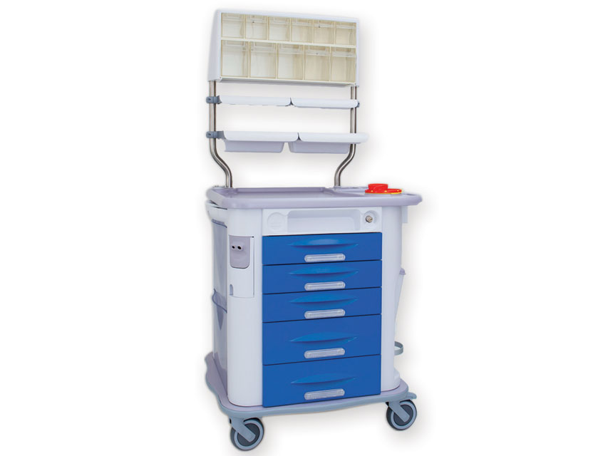 CARRELLO AURION MEDICAZIONE  blu