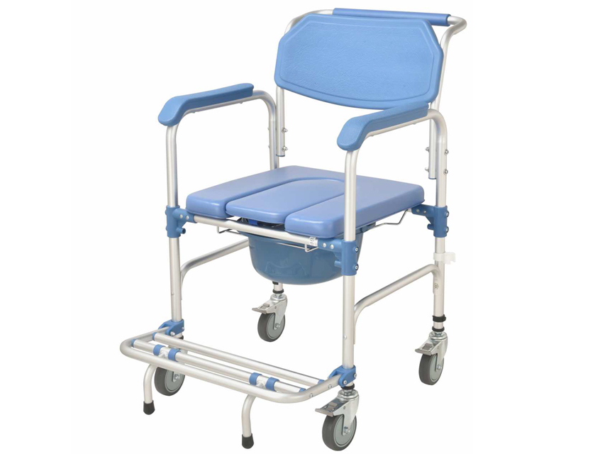 SEDIA A ROTELLE COMODA BLU